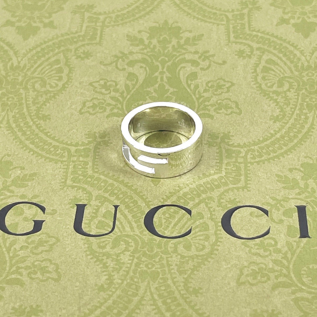Gucci Ring Silver925 Silver Branded Cutout G Women