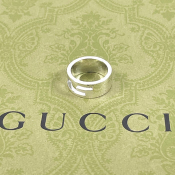 Gucci Ring Silver925 Silver Branded Cutout G Women
