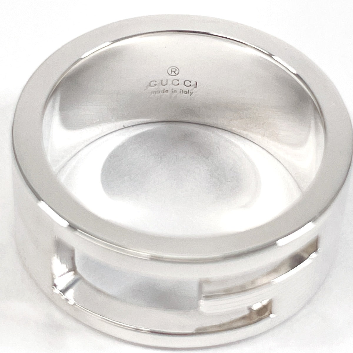 Gucci Ring Silver925 Silver Branded Cutout G Women