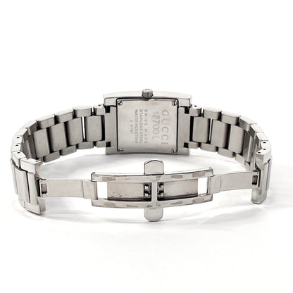 Gucci Watches Quartz 7700L Stainless Steel Silver Black Dial