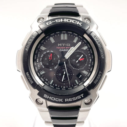 Casio Watches Quartz Mtg-1200 Stainless Steel Stainless Steel Black G-Shock Black Dial Mens