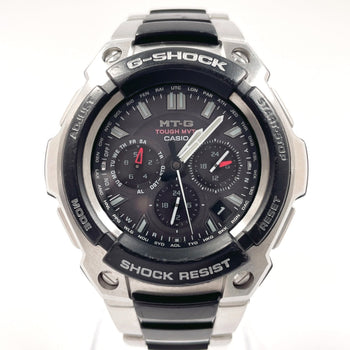 Casio Watches Quartz Mtg-1200 Stainless Steel Stainless Steel Black G-Shock Black Dial Mens