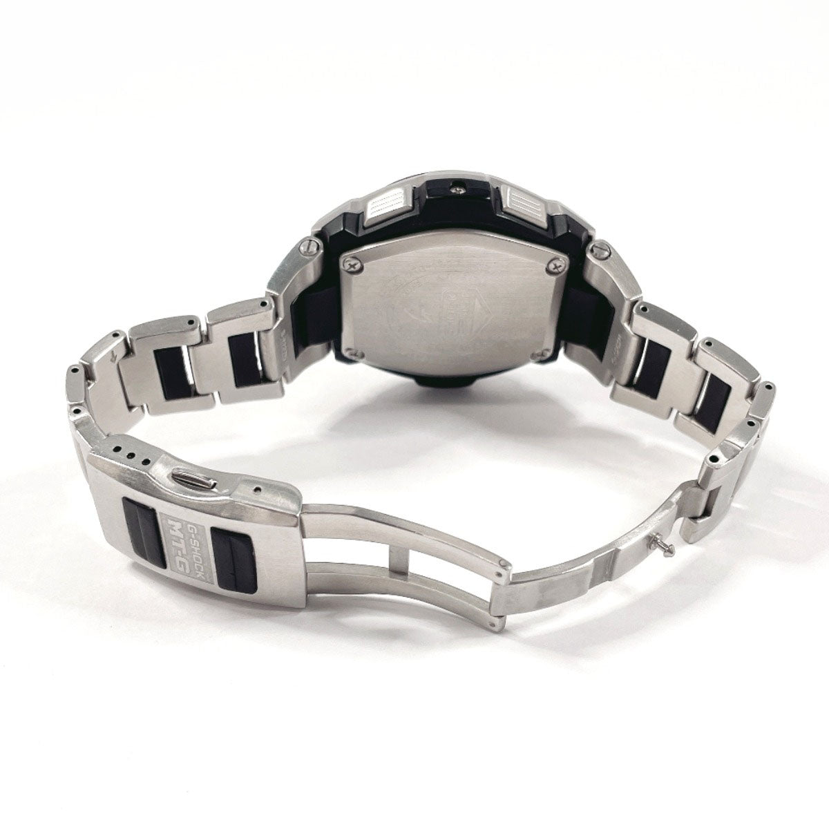 Casio Watches Quartz Mtg-1200 Stainless Steel Stainless Steel Black G-Shock Black Dial Mens