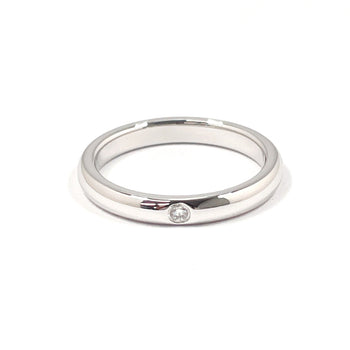 Tiffany&Co. Ring Pt950Platinum, Diamond Silver El Saperetti Stacking Band Ring