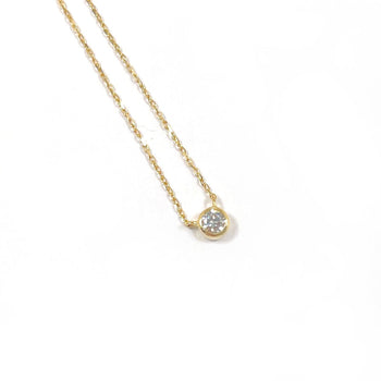 Ete Necklace K18 Yellow Gold, Diamond Gold Bright