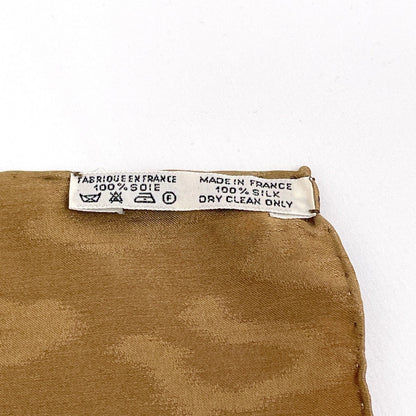 Hermes Scarf Silk, 100% Silk Brown Kenya Kenya Animal Carre 90 Women