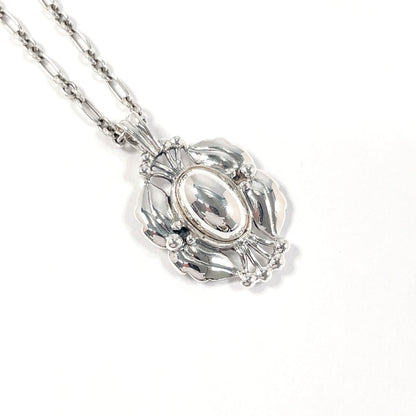 Georg Jensen Necklace Silver925 Silver Heritage Collection Year Pendant 2000 Unisex