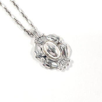 Georg Jensen Necklace Silver925 Silver Heritage Collection Year Pendant 2000 Unisex