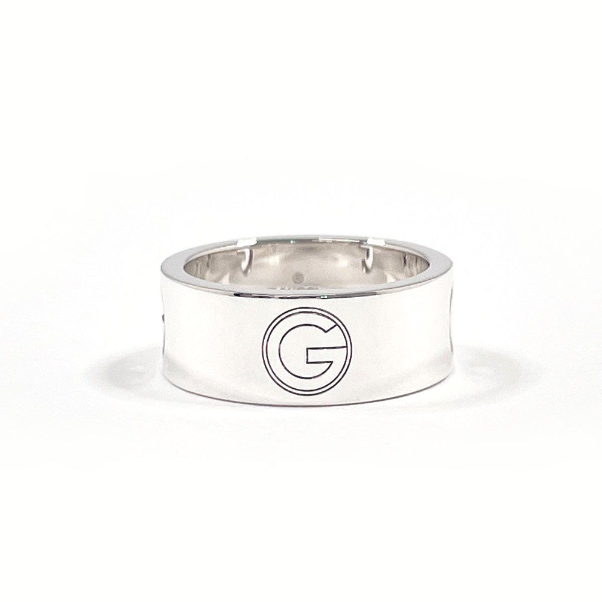 Gucci Ring Silver925 Silver Logo Cutout 16