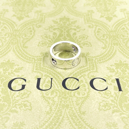 Gucci Ring Silver925 Silver Logo Cutout 16