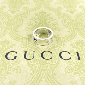 Gucci Ring Silver925 Silver Logo Cutout 16