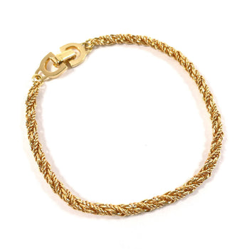 Christian Dior Bracelet Metal Gold Vintage Women