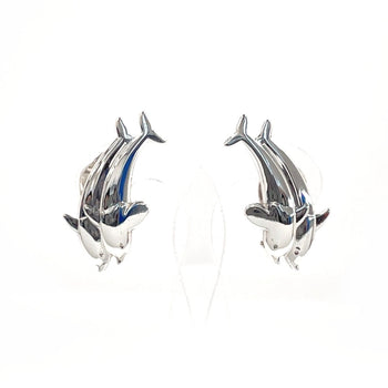 Georg Jensen Earring Silver925 Silver Arno Malinowski 129 Dolphin