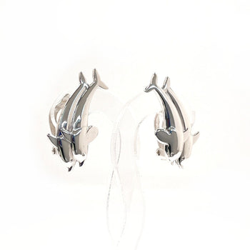 Georg Jensen Earring Silver925 Silver Arno Malinowski 129 Dolphin