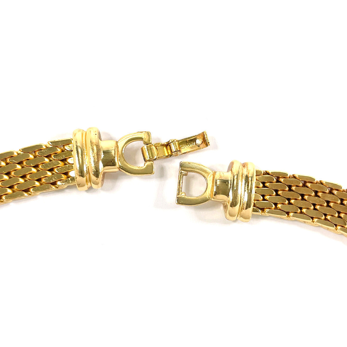 Christian Dior Necklace Metal, Rhinestone Gold Choker