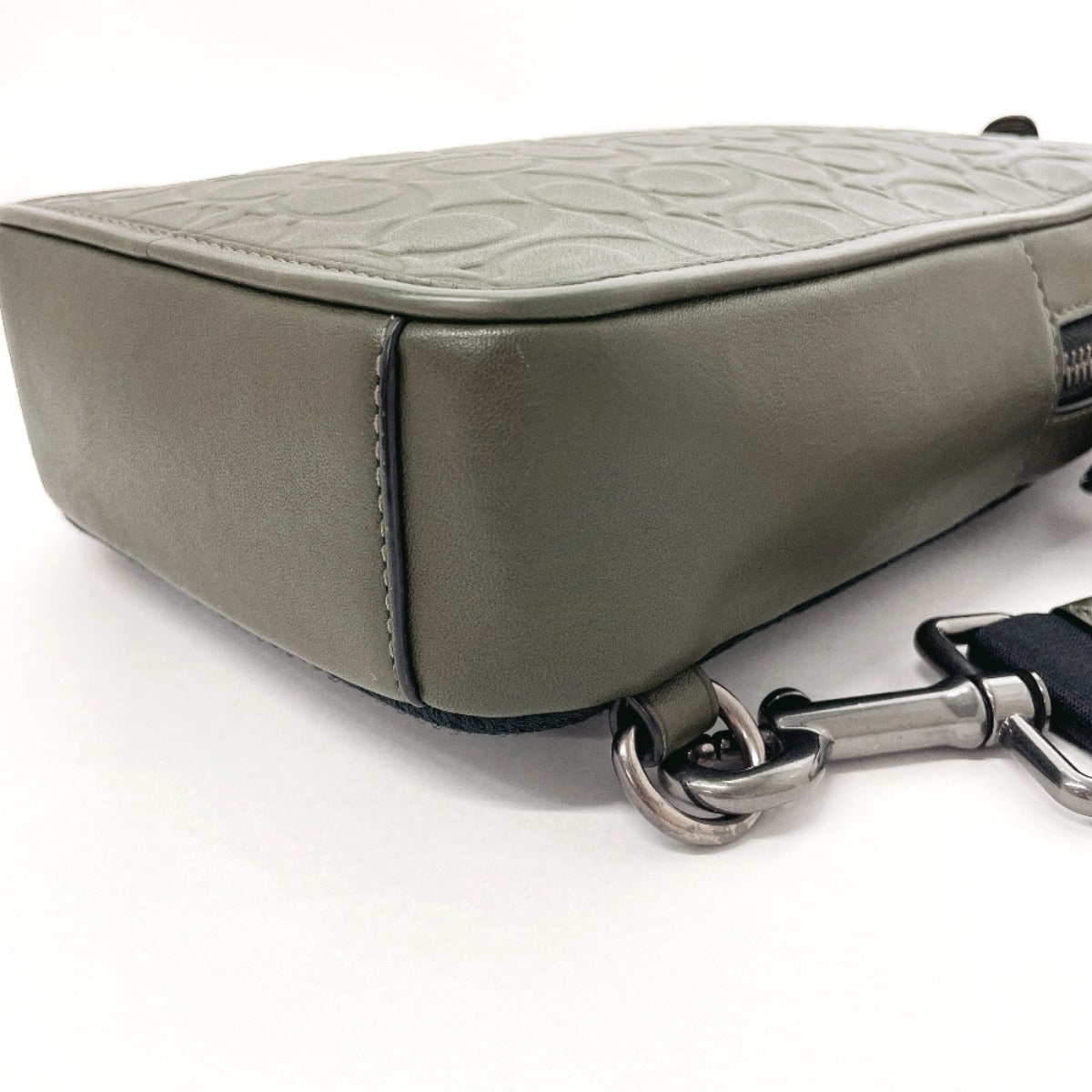 Coach Sling Bag C9869 Leather Khaki Sullivan Pack Signature Mens