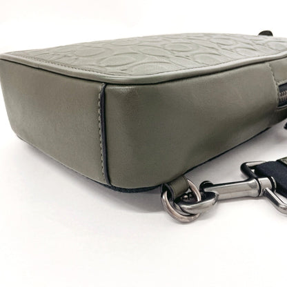 Coach Sling Bag C9869 Leather Khaki Sullivan Pack Signature Mens