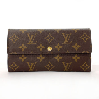 Louis Vuitton Long Wallet Purse M61734 Monogram Canvas Brown Portefeuille Sarah Unisex