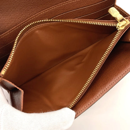 Louis Vuitton Long Wallet Purse M61734 Monogram Canvas Brown Portefeuille Sarah Unisex