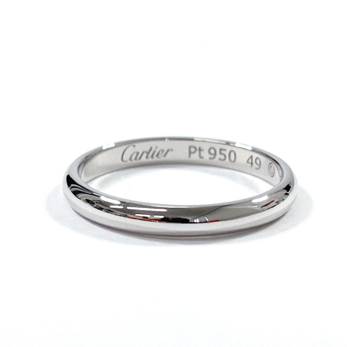 Cartier Ring Pt950Platinum Silver 1895 Wedding Ring