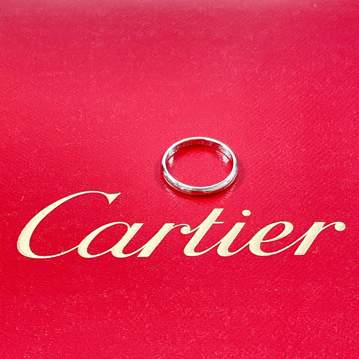 Cartier Ring Pt950Platinum Silver 1895 Wedding Ring