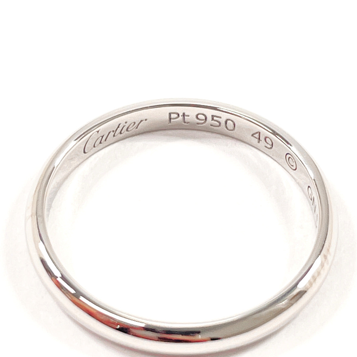 Cartier Ring Pt950Platinum Silver 1895 Wedding Ring