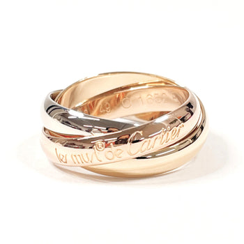 Cartier Ring K18 Yellow Gold, K18 White Gold Gold Trinity Ring Mm 49
