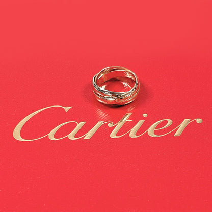 Cartier Ring K18 Yellow Gold, K18 White Gold Gold Trinity Ring Mm 49
