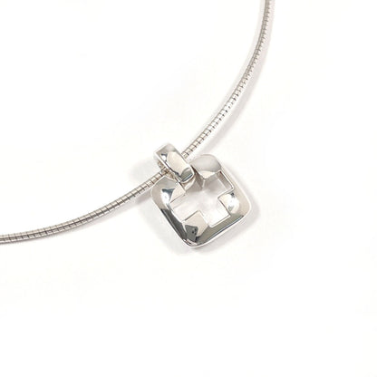 Tiffany&Co. Necklace Silver925 Silver Open Cross Square Piast Cross