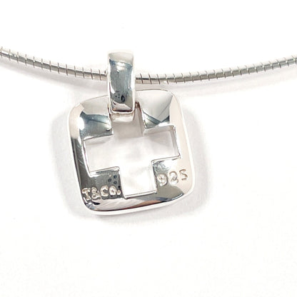 Tiffany&Co. Necklace Silver925 Silver Open Cross Square Piast Cross