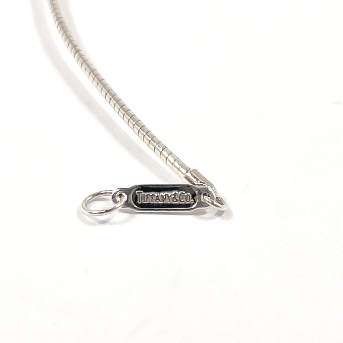 Tiffany&Co. Necklace Silver925 Silver Open Cross Square Piast Cross