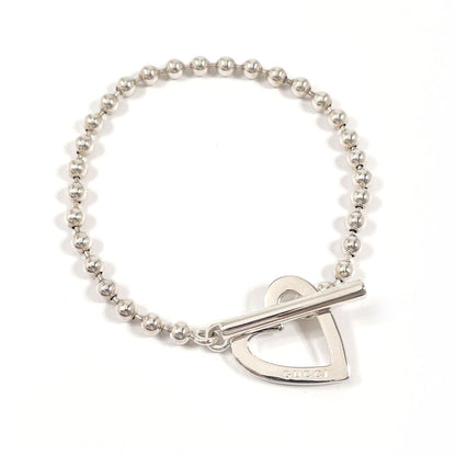 Gucci Bracelet Silver925 Silver Ball Chain Heart 17