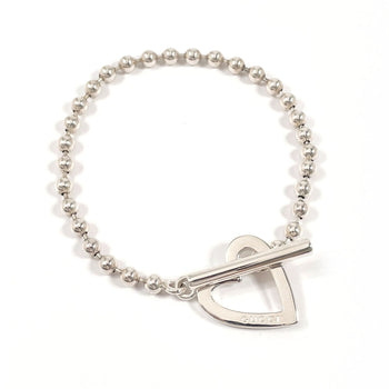 Gucci Bracelet Silver925 Silver Ball Chain Heart 17