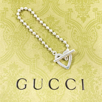 Gucci Bracelet Silver925 Silver Ball Chain Heart 17