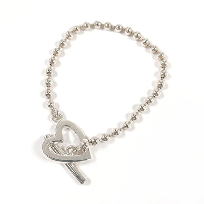Gucci Bracelet Silver925 Silver Ball Chain Heart 17