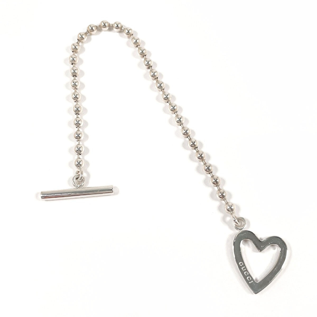 Gucci Bracelet Silver925 Silver Ball Chain Heart 17