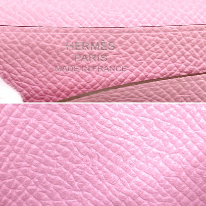 Hermes Bifold Wallet Epsom Yellow Verso Bean Compact Women