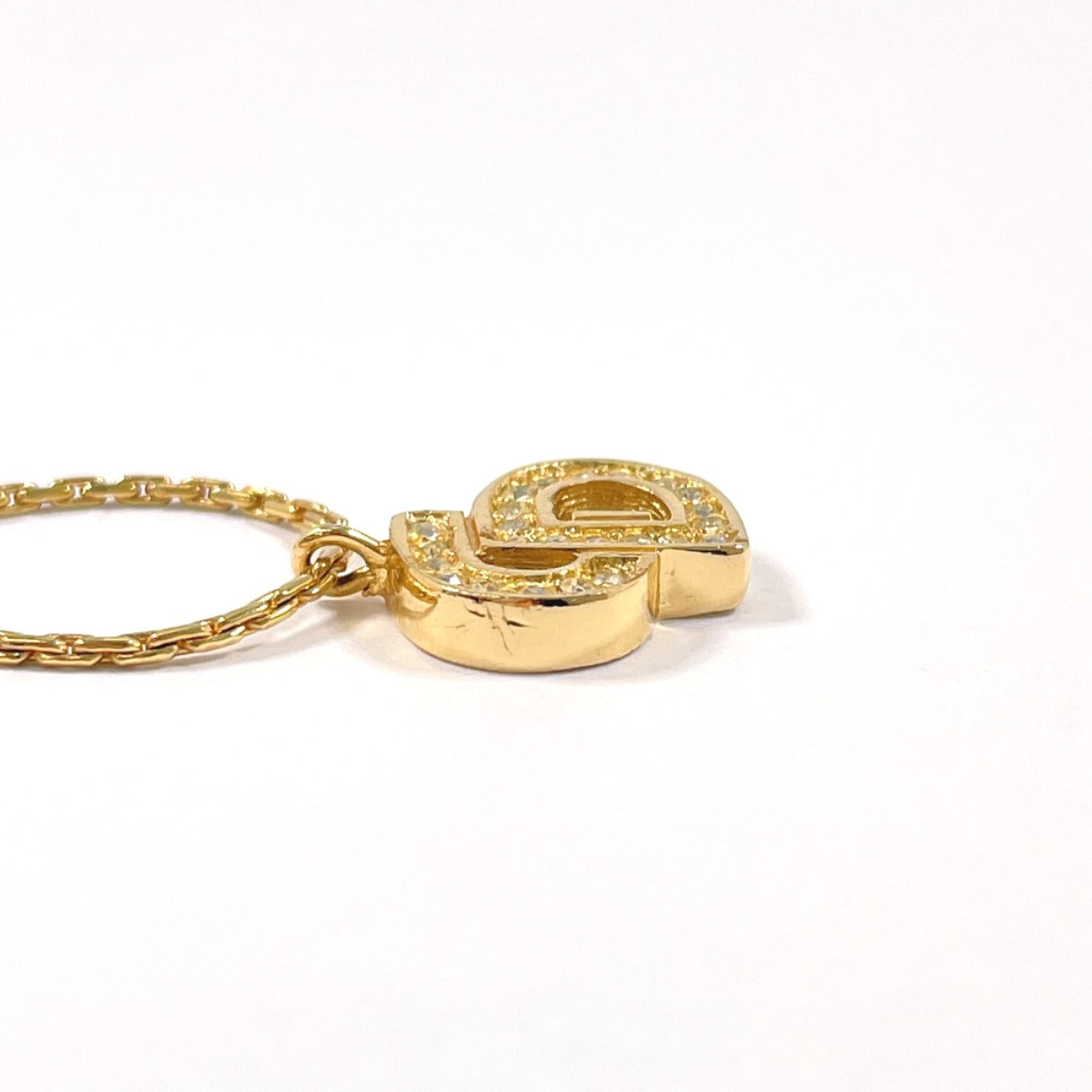 Christian Dior Bracelet Metal, Rhinestone Gold Cd Logo Women