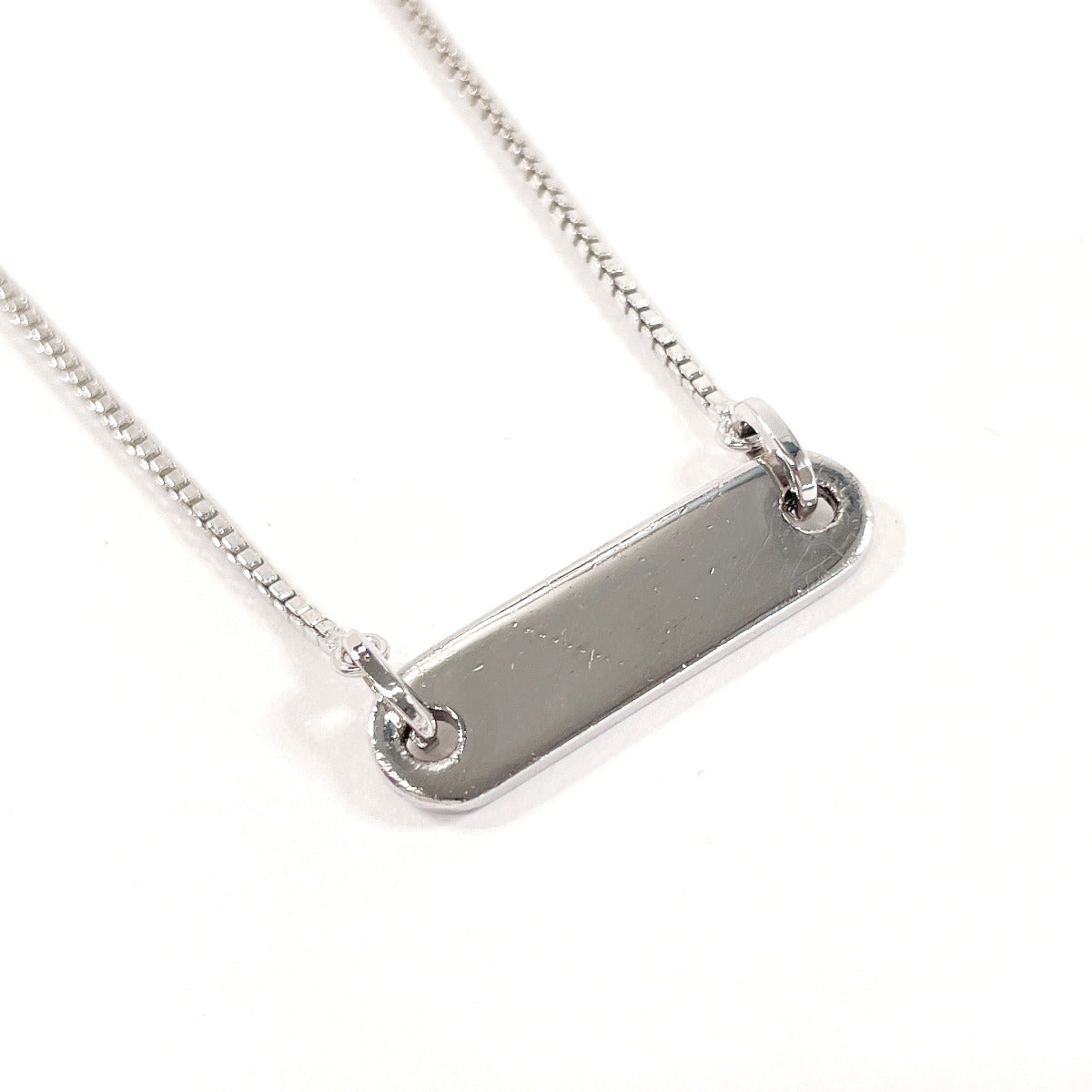 Christian Dior Necklace Metal Silver With Logo