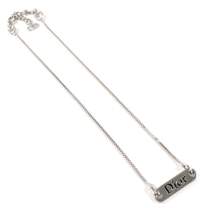 Christian Dior Necklace Metal Silver With Logo