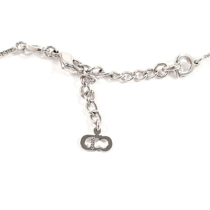 Christian Dior Necklace Metal Silver With Logo