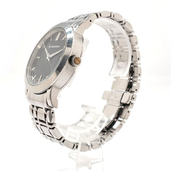 Burberry Watches Quartz Bu1364 Stainless Steel Silver Heritage Black Dial