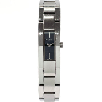 Gucci Watches Quartz 4600L Stainless Steel Silver Black Dial