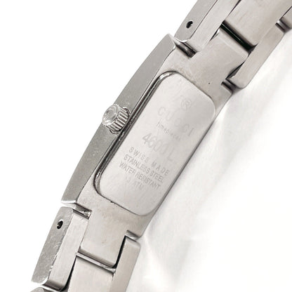 Gucci Watches Quartz 4600L Stainless Steel Silver Black Dial