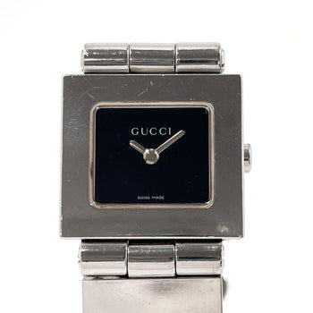 Gucci Watches Quartz 600L Stainless Steel Silver Black Dial