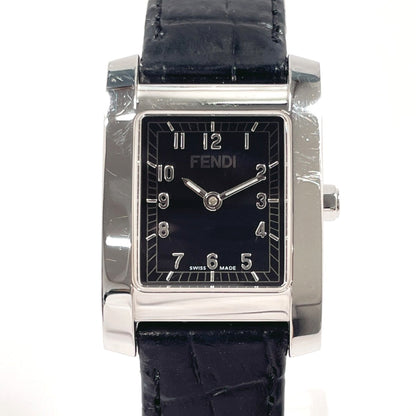 Fendi Watches Quartz 150-7000L-724 Stainless Steel , Leather Silver Classico Black Dial