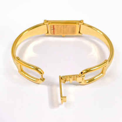 Gucci Watches Quartz 1500L Stainless Steel Gold Black Dial
