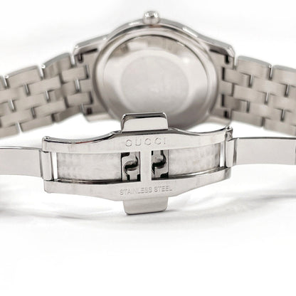 Gucci Watches Quartz 5500Xl Stainless Steel Silver G Class Black Dial Mens