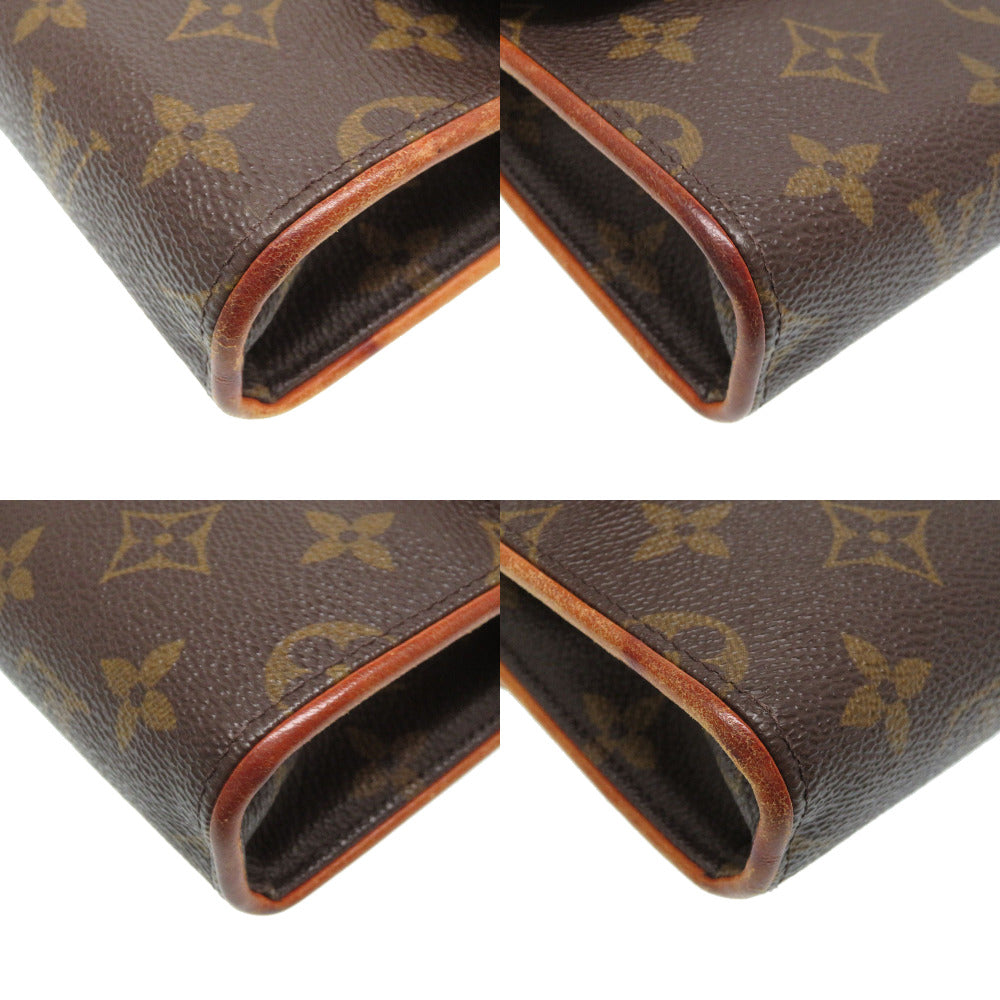 Louis Vuitton Waist Bag M51855 Monogram Canvas Brown Monogram Florentine Women