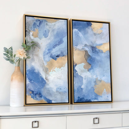 Fall Into Light No. 1 & 2 - Canvas Print Set By